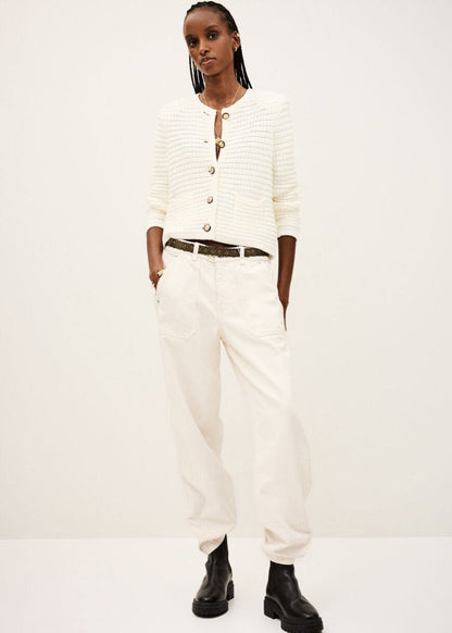 Gaspard Knit Vest in Ecru from BA&SH at Edito boutique