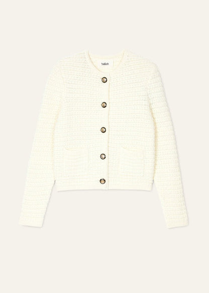 Gaspard Knit Vest in Ecru from BA&SH at Edito boutique