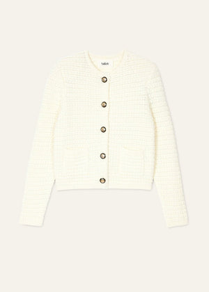 Gaspard Knit Vest in Ecru from BA&SH at Edito boutique