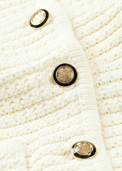 Gaspard Knit Vest in Ecru from BA&SH at Edito boutique
