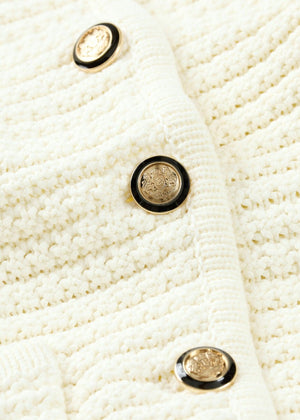 Gaspard Knit Vest in Ecru from BA&SH at Edito boutique