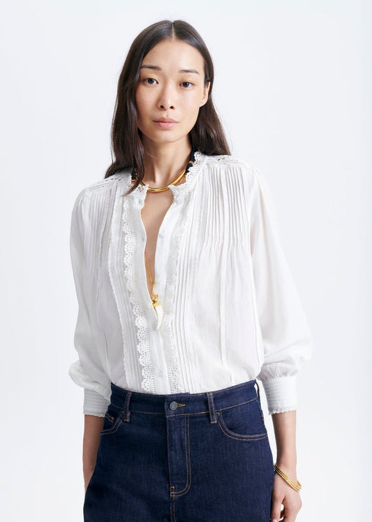 Gedi Blouse in White from VANESSA BRUNO at Edito Boutique