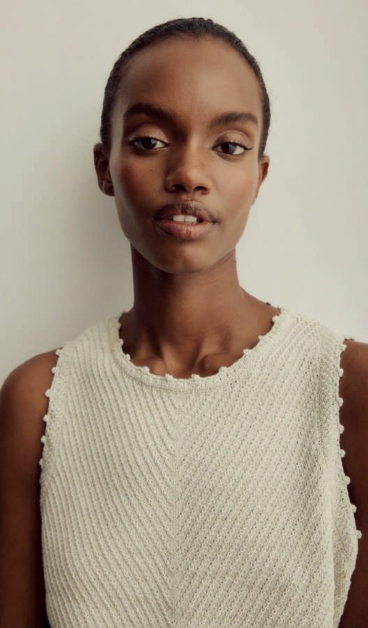 Genesis Top in Cream from MELISSA NEPTON at Edito boutique