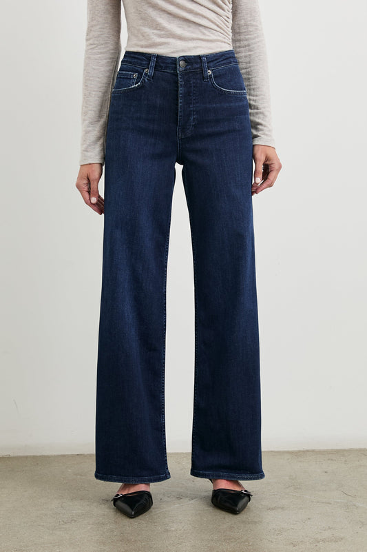 Getty Wide Leg Jean in Midnight from Rails Clothing