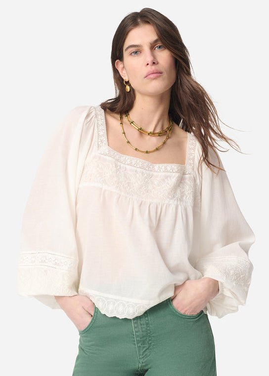 Giovanna Blouse in White from VANESSA BRUNO at Edito boutique