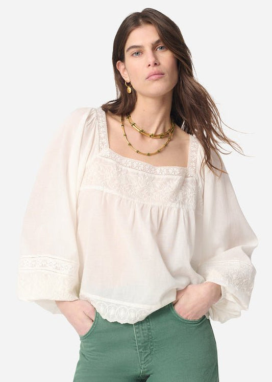 Giovanna Blouse in White from VANESSA BRUNO at Edito boutique