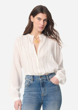 Gipsy Shirt in White from VANESSA BRUNO at Edito boutique