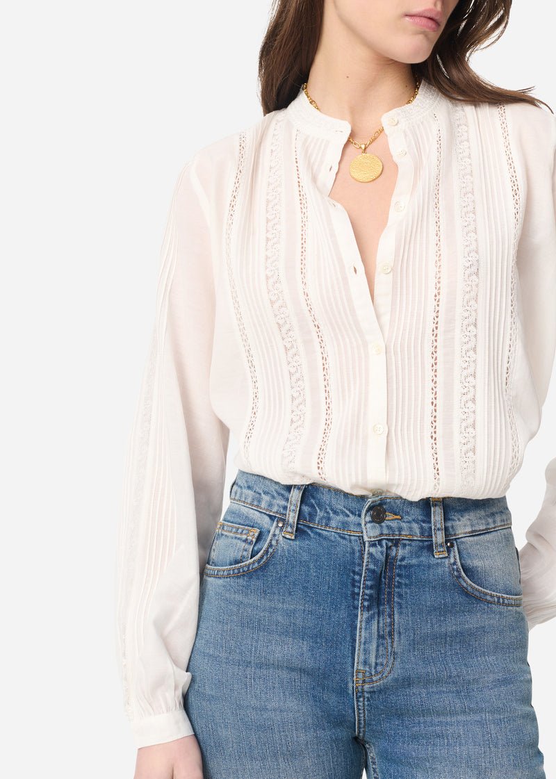 Gipsy Shirt in White from VANESSA BRUNO at Edito boutique