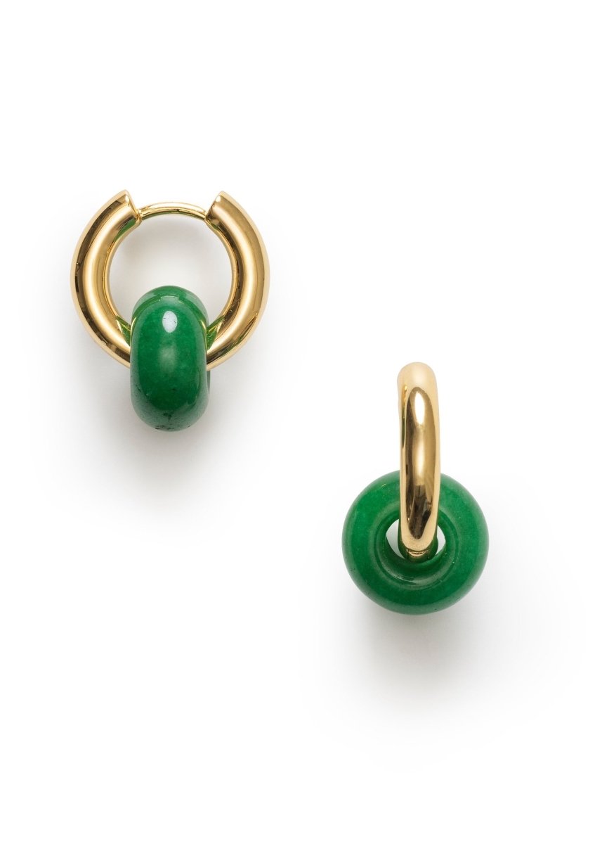 Glazed Donut Hoops in Jungle Fever from ANNI LU at Edito boutique