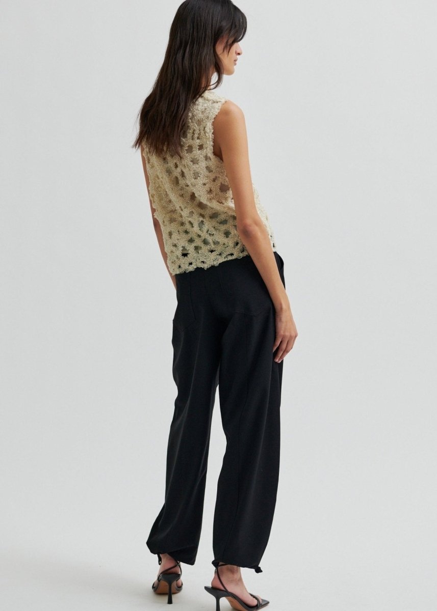 Gleam Top in Sand from SECOND FEMALE at Edito boutique