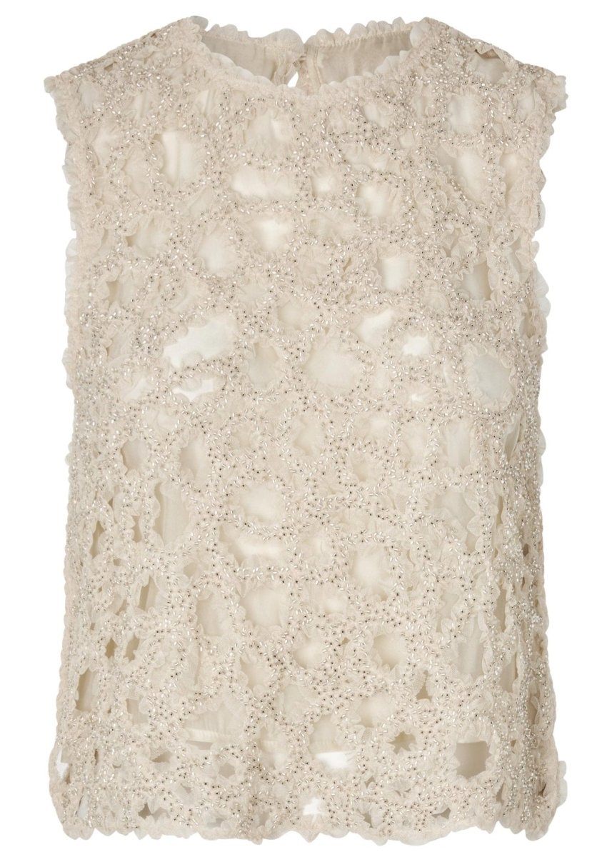 Gleam Top in Sand from SECOND FEMALE at Edito boutique