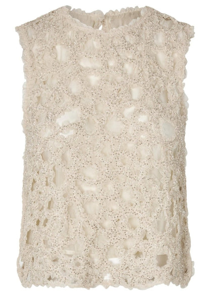Gleam Top in Sand from SECOND FEMALE at Edito boutique