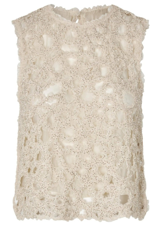 Gleam Top in Sand from SECOND FEMALE at Edito boutique