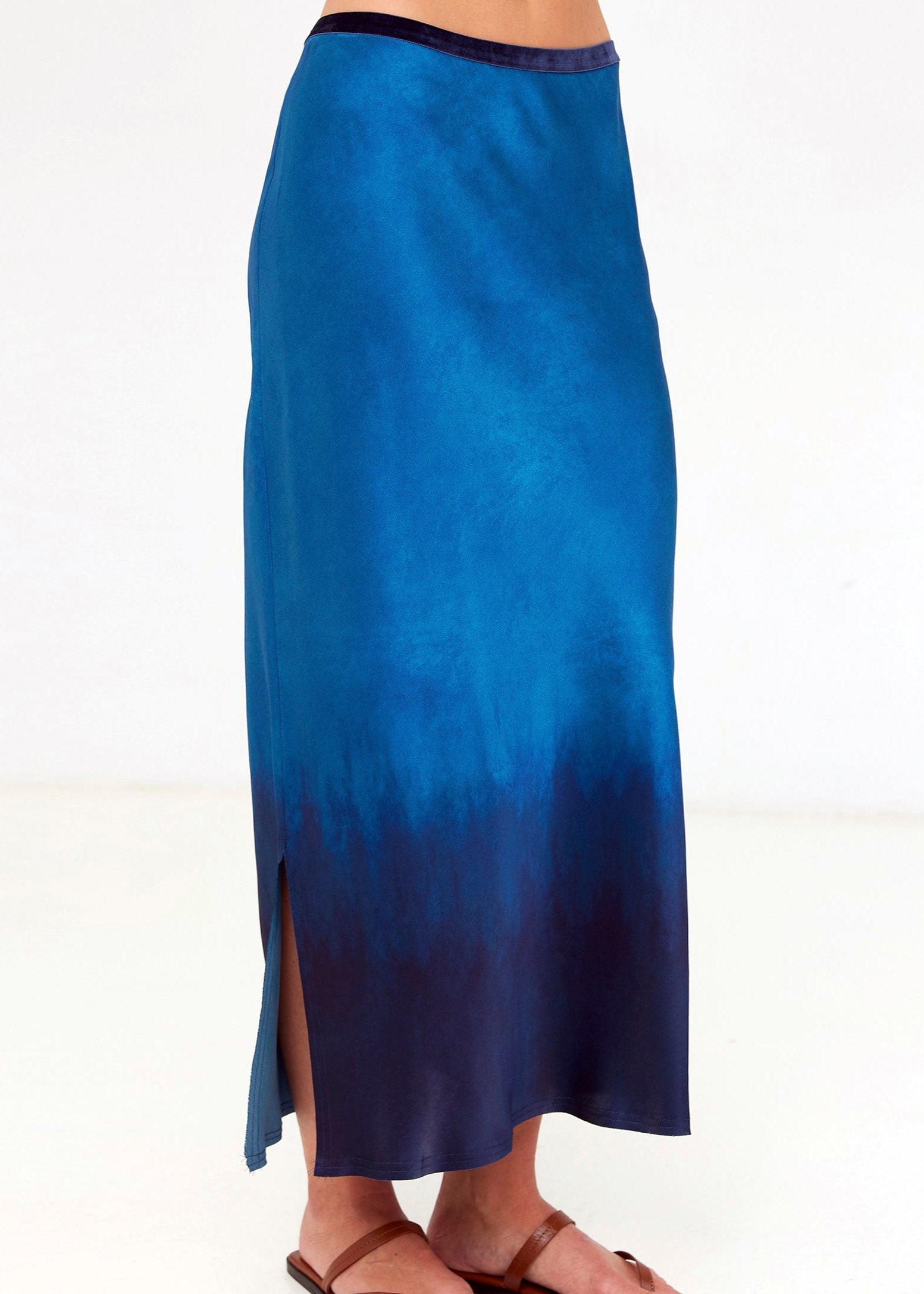 Go Long For it Skirt in Blue from Go Silk