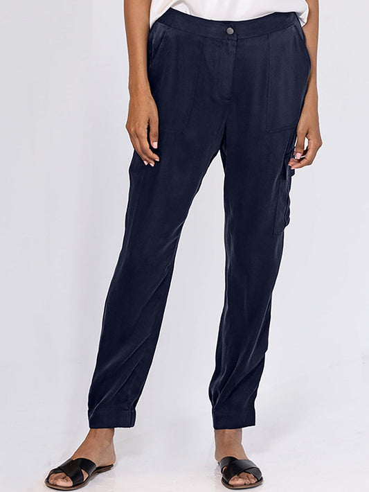 Go Silk Go Luxe Cargo Hold Pant in black