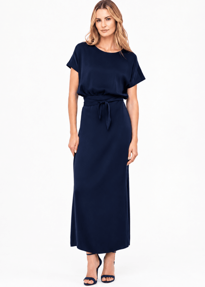 Go Slouch Dress in Midnight from GO SILK at Edito Boutique