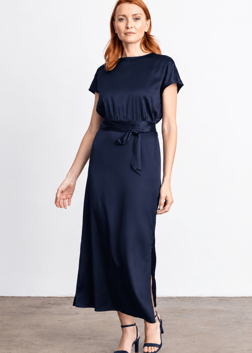 Go Slouch Dress in Midnight from GO SILK at Edito Boutique