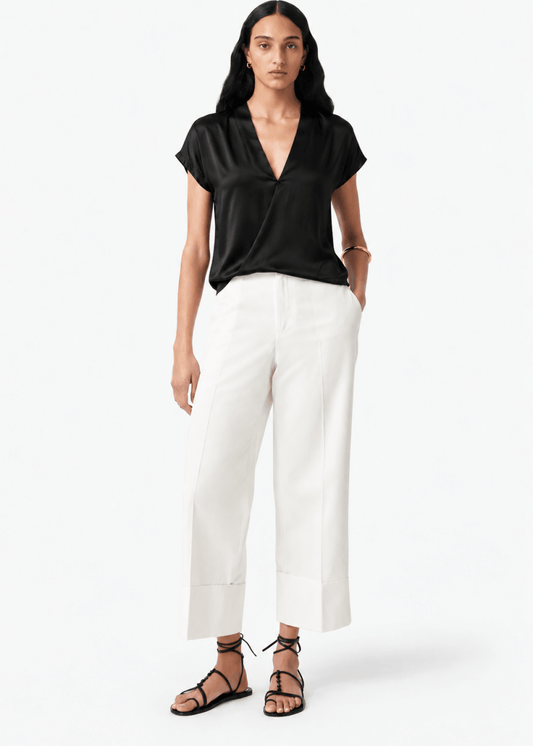 Go Wrapper Delight Top in Black from GO SILK at Edito Boutique