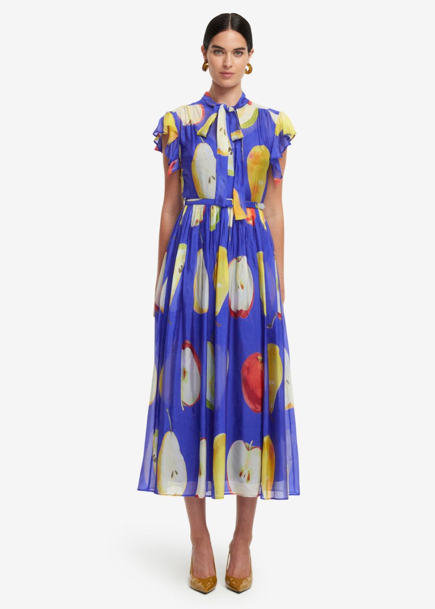 Grace Midi Dress in Pear from LEO LIN at Edito boutique