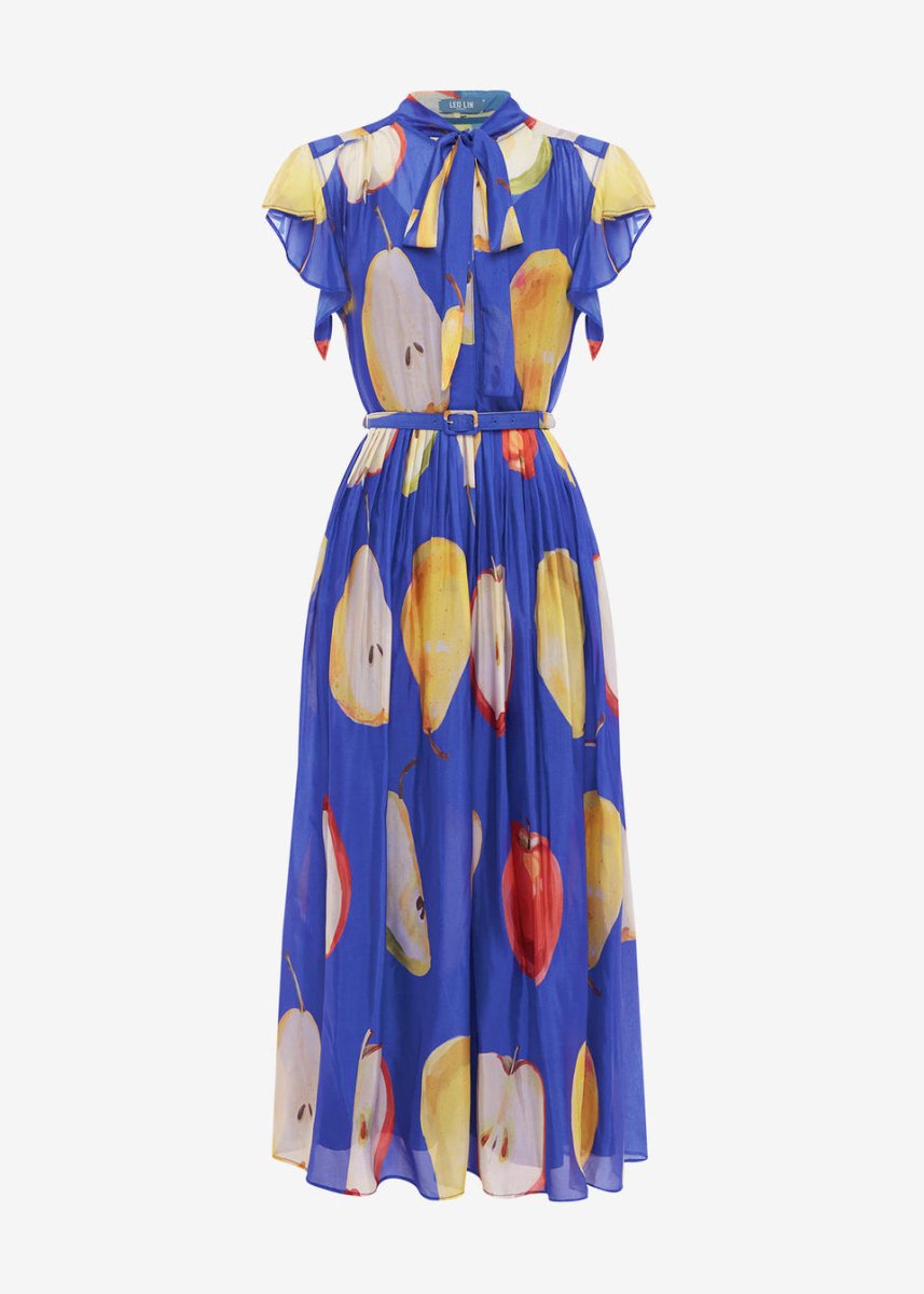 Grace Midi Dress in Pear from LEO LIN at Edito boutique