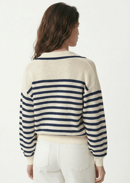 Granville Sweater in Ecru/Navy from VANESSA BRUNO at Edito boutique