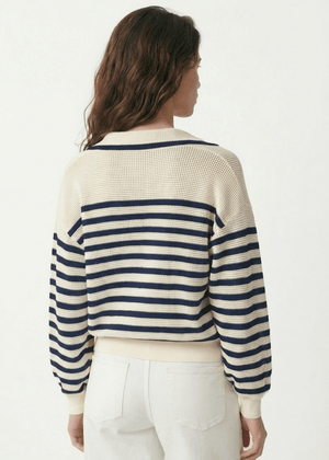Granville Sweater in Ecru/Navy from VANESSA BRUNO at Edito boutique