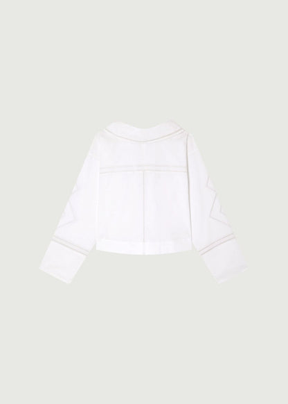 Guillemette Shirt in White from SOEUR at Edito boutique