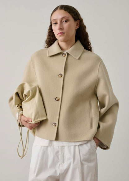 Gyoda Coat in Chalk from SOEUR at Edito boutique