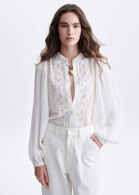 Haldo Blouse in Ecru from VANESSA BRUNO at Edito Boutique