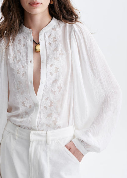 Haldo Blouse in Ecru from VANESSA BRUNO at Edito Boutique