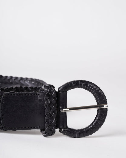 Handwoven Belt Black from DRAGON DIFFUSION at Edito boutique