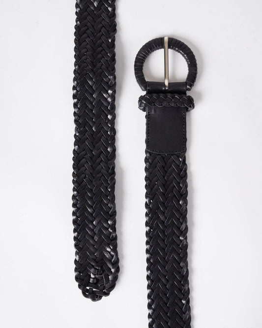 Handwoven Belt Black from DRAGON DIFFUSION at Edito boutique