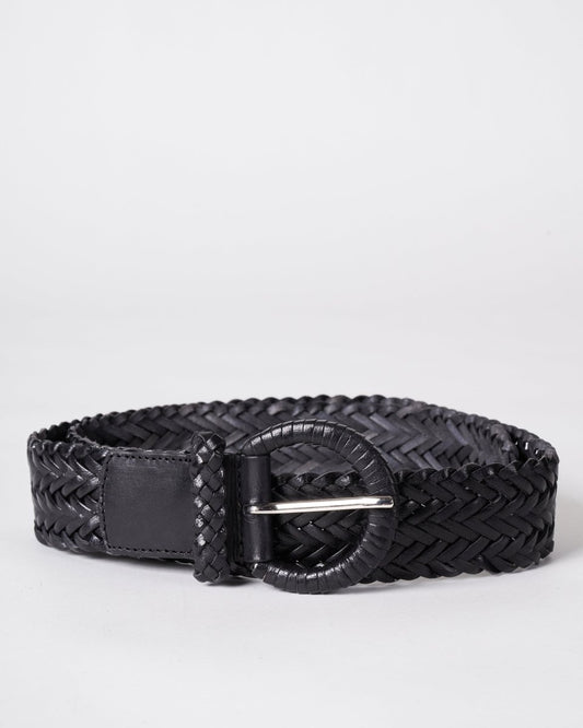 Handwoven Belt Black from DRAGON DIFFUSION at Edito boutique