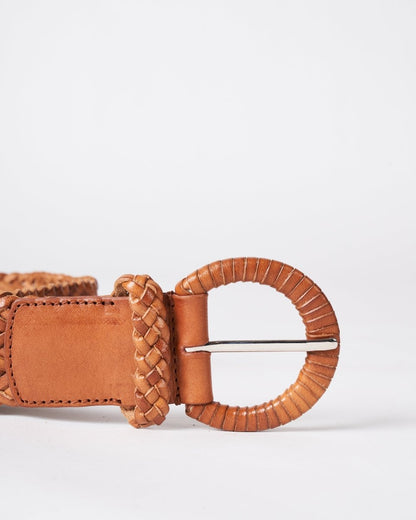 Handwoven Belt Tan from DRAGON DIFFUSION at Edito boutique