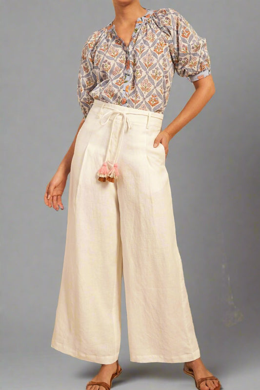 Hannah Artwear Margo Pants in Off White