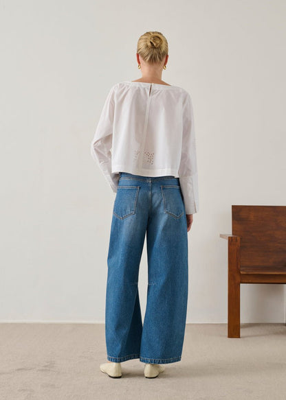 Hansel Shirt in White from SOEUR at Edito boutique