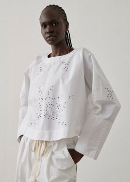 Hansel Shirt in White from SOEUR at Edito boutique