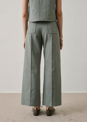 Harry Trousers in Aqua Green from SOEUR at Edito boutique