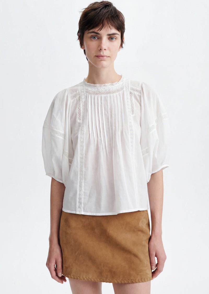 Hava Blouse in White from VANESSA BRUNO at Edito Boutique
