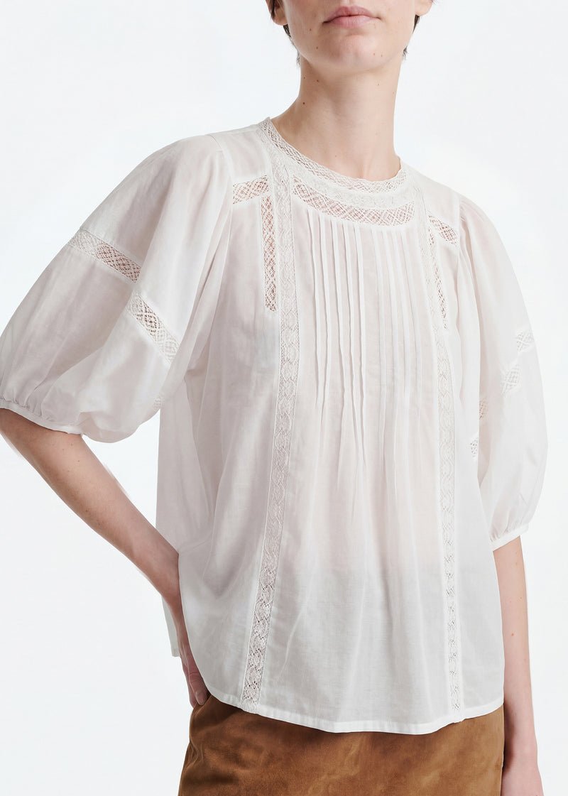 Hava Blouse in White from VANESSA BRUNO at Edito Boutique