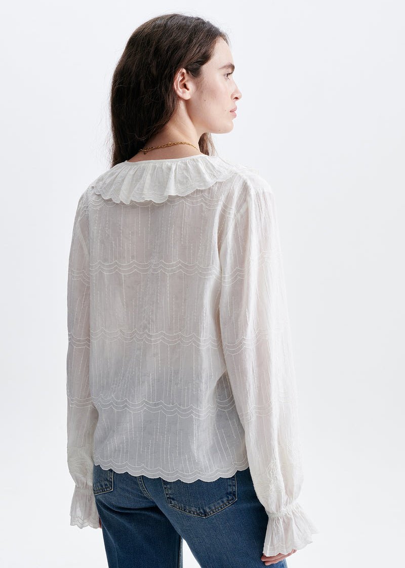 Helea Blouse in Ecru from VANESSA BRUNO at Edito Boutique