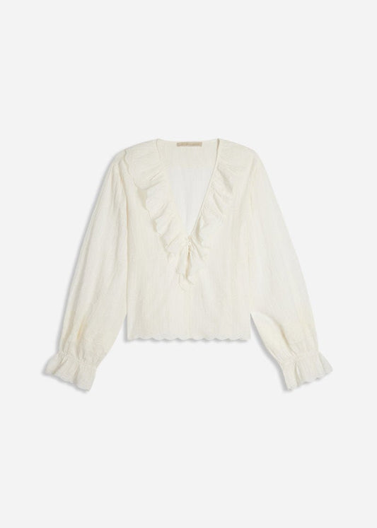 Helea Blouse in Ecru from VANESSA BRUNO at Edito Boutique