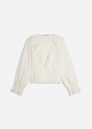 Helea Blouse in Ecru from VANESSA BRUNO at Edito Boutique
