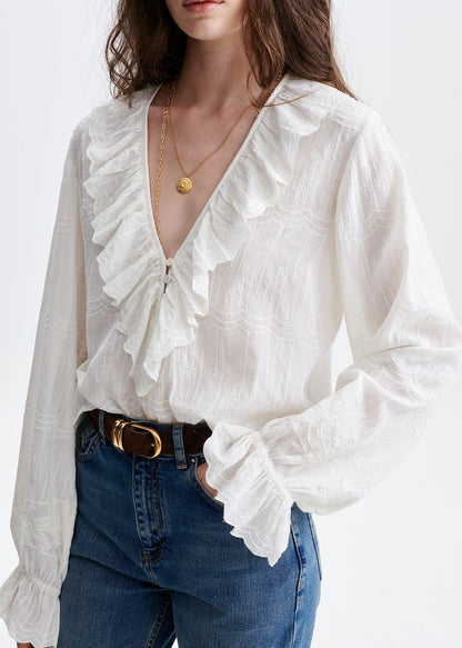 Helea Blouse in Ecru from VANESSA BRUNO at Edito Boutique