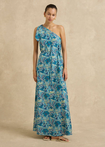 Helena Dress in Hibiscus Blue from HANNAH ARTWEAR at Edito boutique