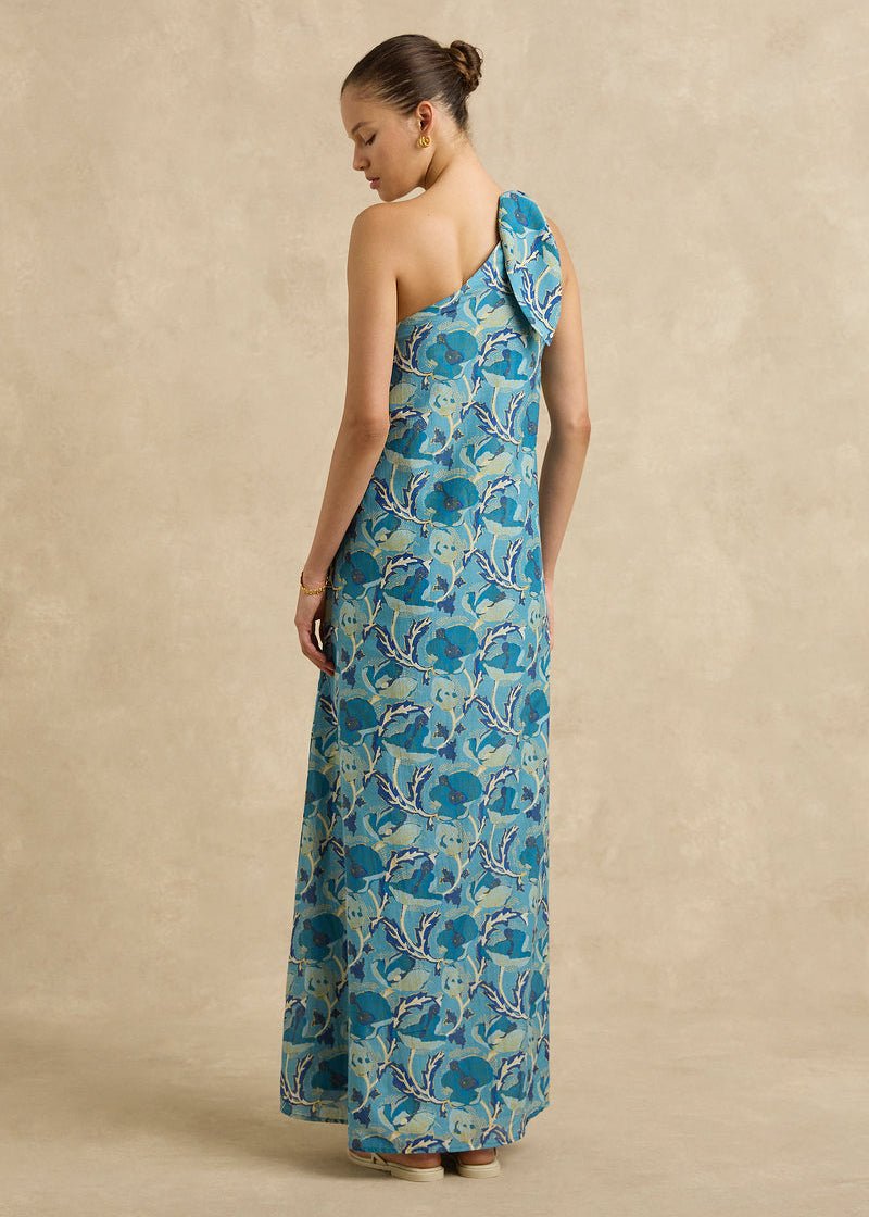 Helena Dress in Hibiscus Blue from HANNAH ARTWEAR at Edito boutique