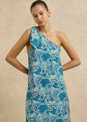 Helena Dress in Hibiscus Blue from HANNAH ARTWEAR at Edito boutique