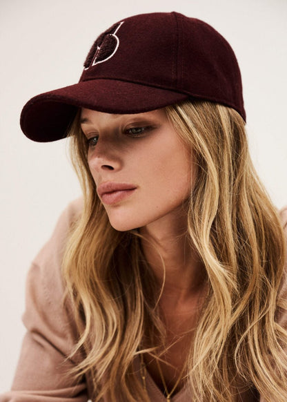 Heloa Cap in Plum from BA&SH at Edito boutique