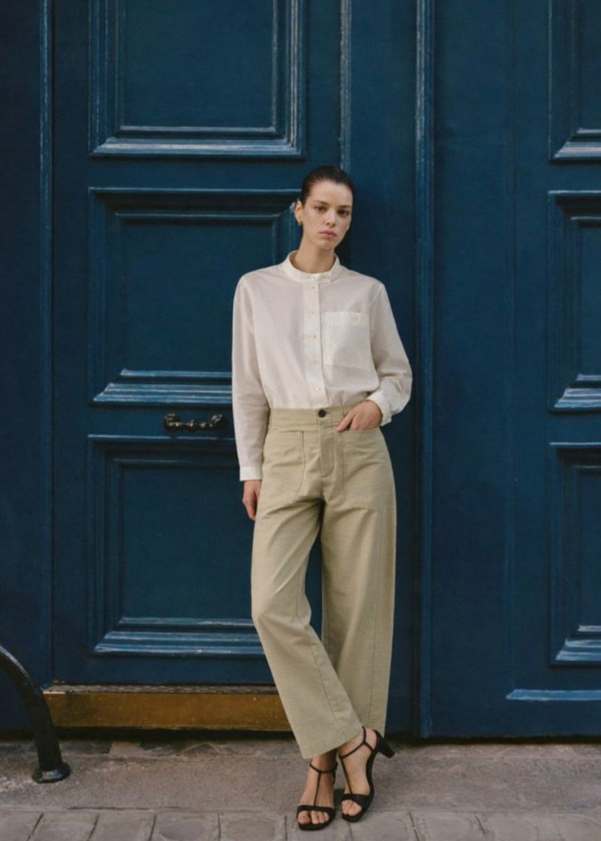 Hero Trousers in Sage from SOEUR at Edito boutique