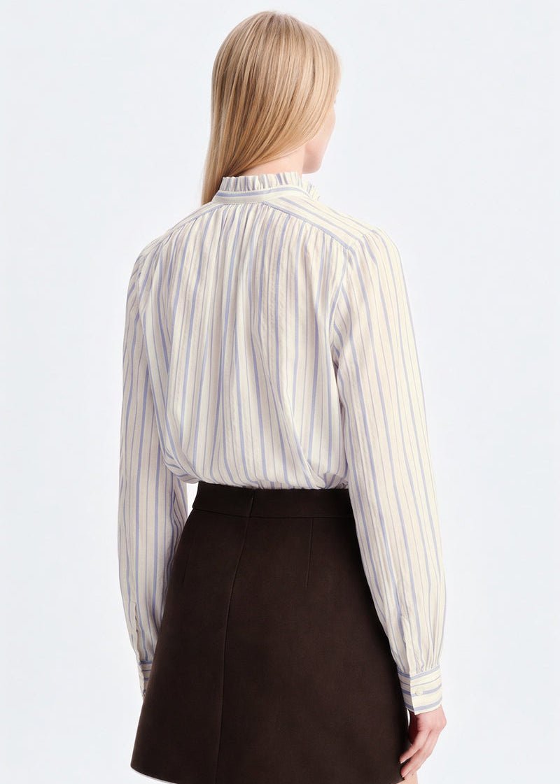 Hilda Blouse in Ecru/Blue from VANESSA BRUNO at Edito Boutique